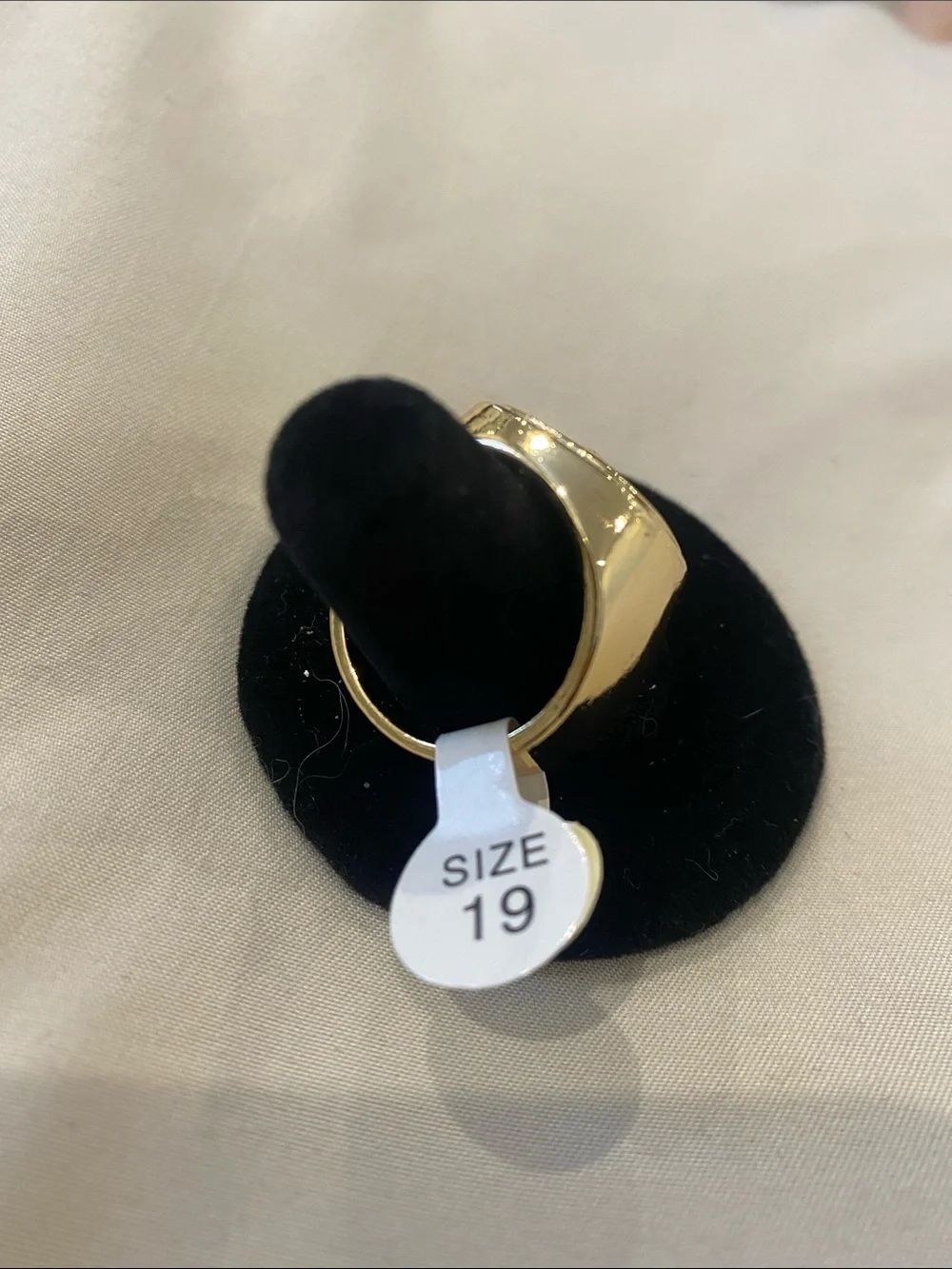 Gold Mercedes Logo Men's Signet Ring